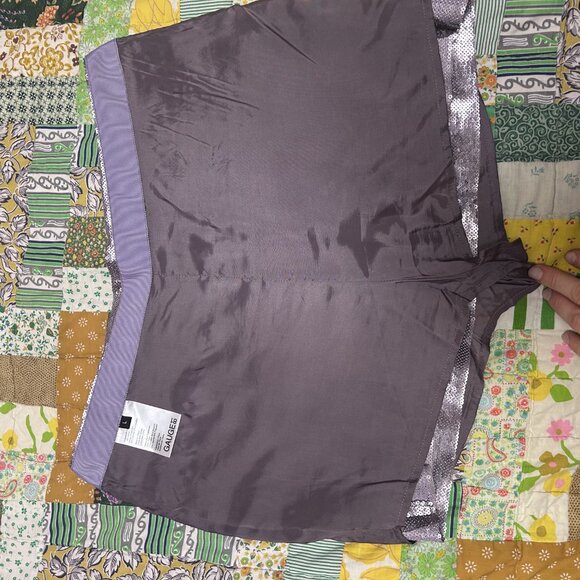 Gauge 81 Kailua Sequin Mini Skirt in Lavender Purple Sheen - Picture 7 of 8